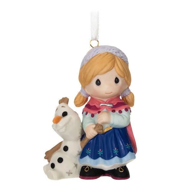 Hallmark 2024 Disney Precious Moments Frozen Anna and Olaf Porcelain Ornament