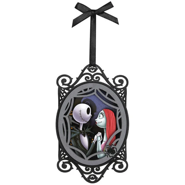 Hallmark 2024 Disney Tim Burton's The Nightmare Before Christmas Jack and Sally Papercraft Ornament