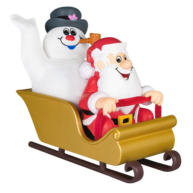 Hallmark 2024 Frosty the Snowman™ Frosty and Santa Ornament