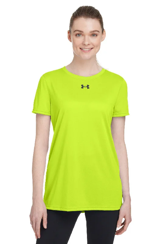 Under Armour Womens Team Tech Moisture Wicking Short Sleeve Crewneck T-Shirt - Hi Vis Yellow