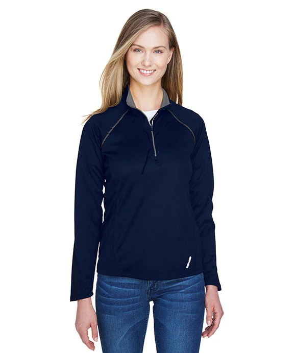 78187 - North End Ladies Radar Quarter-Zip Performance Long-Sleeve Top | Classic Navy