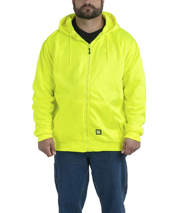 HVF101 - Berne Mens Heritage Thermal-Lined Full-Zip Hooded Sweatshirt | Yellow