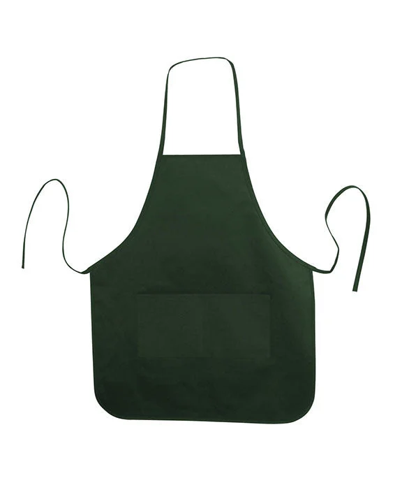 LB5505 - Liberty Bags Heather NL2R Long Round Bottom Cotton Twill Apron | Forest Green