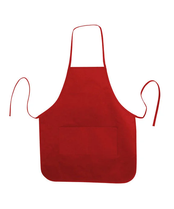 LB5505 - Liberty Bags Heather NL2R Long Round Bottom Cotton Twill Apron | Red